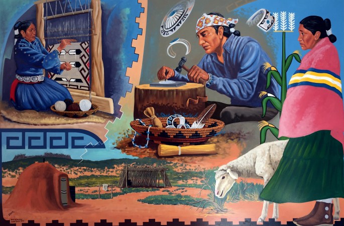 Visitor Center Wall Painting