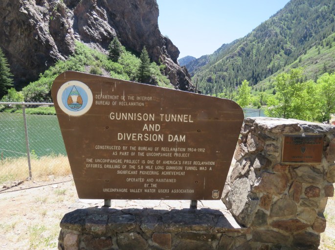Gunnison Tunnel Sign